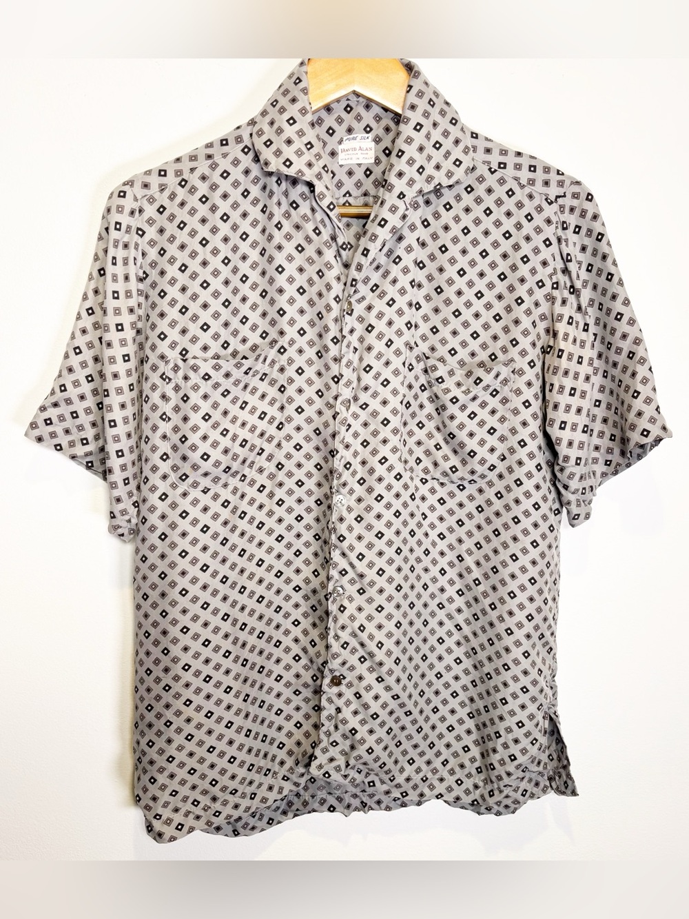 Vintage 1960s David Alan Silk Shirt
